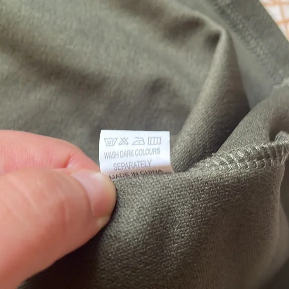 NWT Owin Army Green Floral 3/4 Sleeve Dress Size Large - Picture 9 of 10